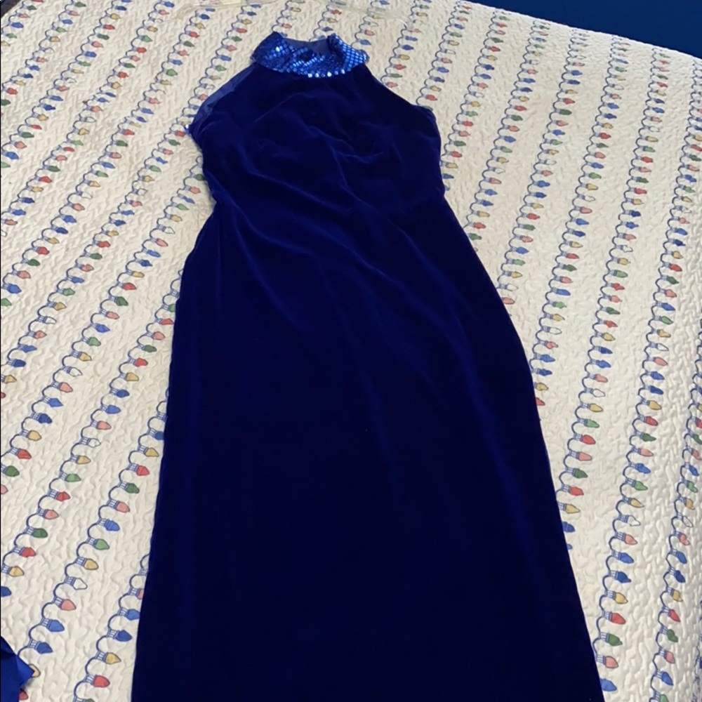 Velvet evening dress